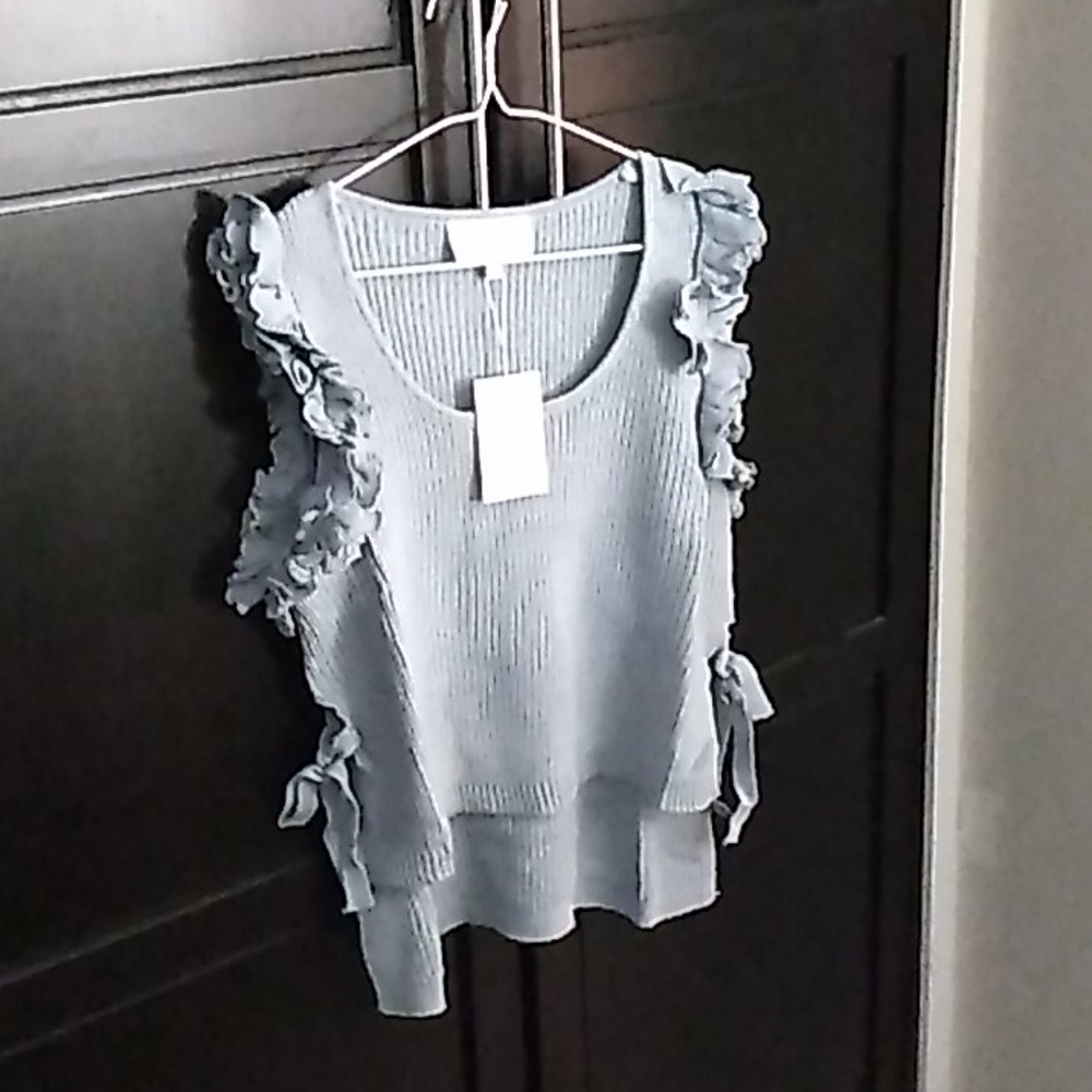 Grey blue tank top